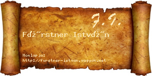 Fürstner István névjegykártya
